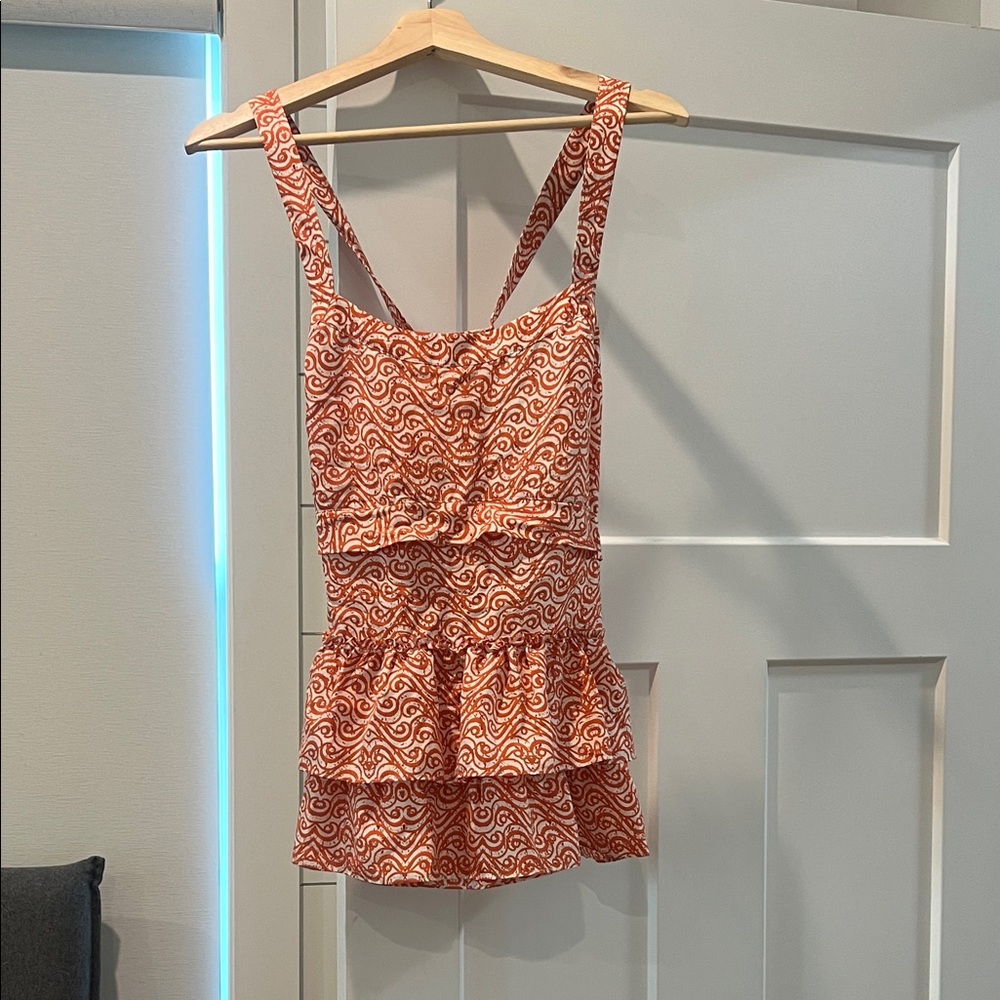 Banana Republic Orange Patterned Top